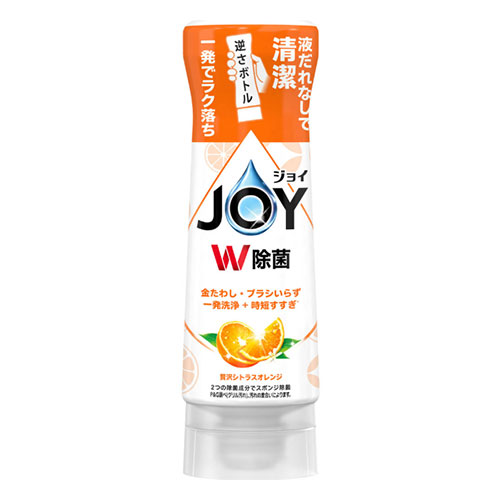 조이 W 더블 살균 주방용 세제 역방향 보틀 오렌지향 290ml