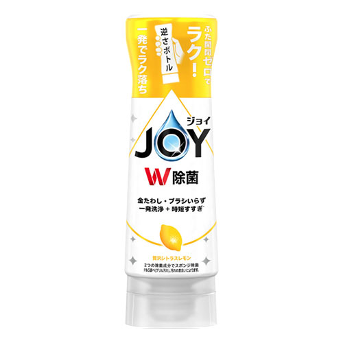 조이 W 더블 살균 주방용 세제 역방향 보틀 레몬향 본체 290ml