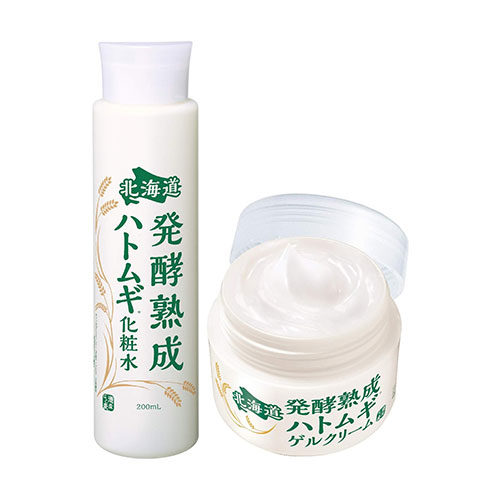 홋카이도 발효 숙성 하토무기 화장수 200ml + 겔 크림 100g 