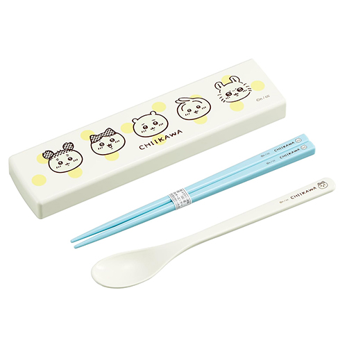 치이카와 항균 젓가락·스푼 케이스 세트 18cm 일본제 식기세척기 가능 CT-27 (기간한정)