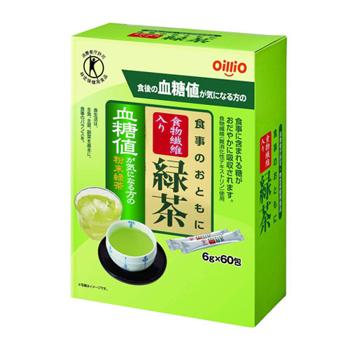 닛신 오일리오 식사와함께 식물섬유포함 녹차 6gx60포 