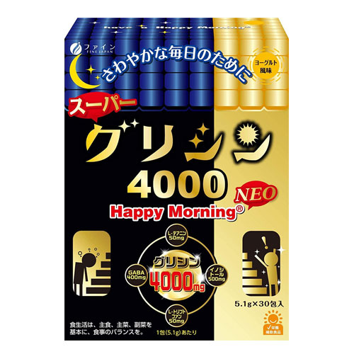 슈퍼 글리신(글라이신)4000 글리신4000mg 테아닌50mg 30포 상쾌한 아침을 위한 영양보조식품 요구르트맛