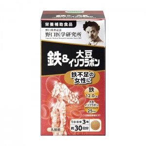 노구치 의학연구소 철분 & 대두 이소플라본 90정 [영양보조식품]