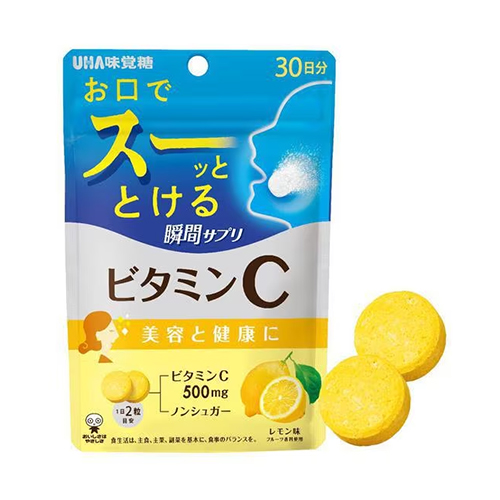 UHA미각당 순간 보충 서플리 비타민C 30일분 60정 레몬맛