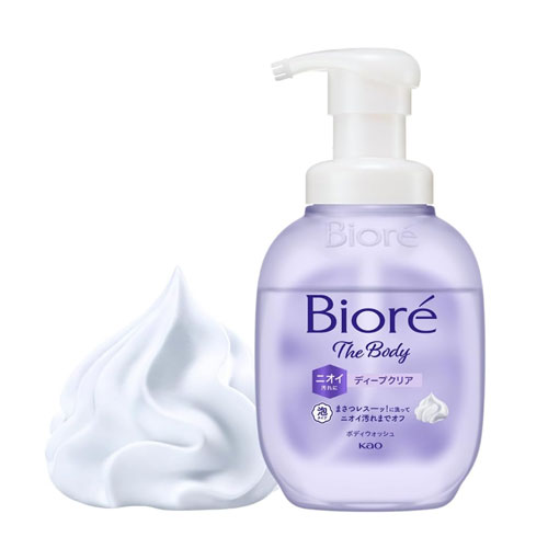 비오레U 더바디 거품형 딥클리어 펌프 510ml  허벌 프레시 향
