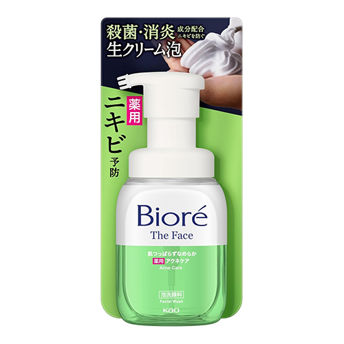 비오레 더 페이스 아크네 케어 폼 클렌저 본품 200ml (여드름 예방 피부용) 