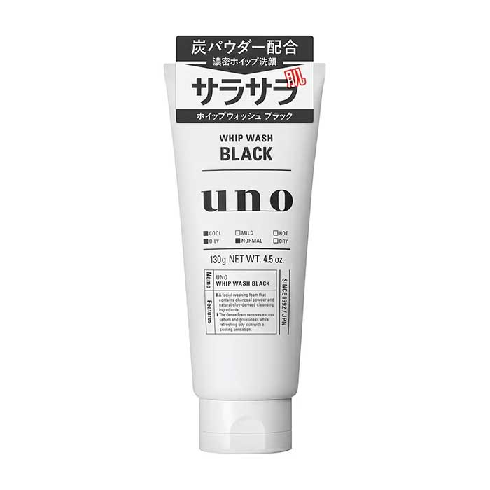 우노 UNO 휩 클렌징 폼 블랙 130g