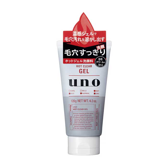우노 UNO 핫 클리어 클렌징 젤 120g 모공 피지 케어