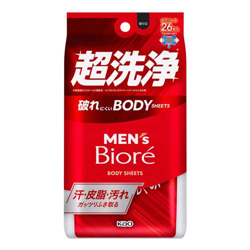 맨즈 비오레 바디시트 초강력 세정타입 26매