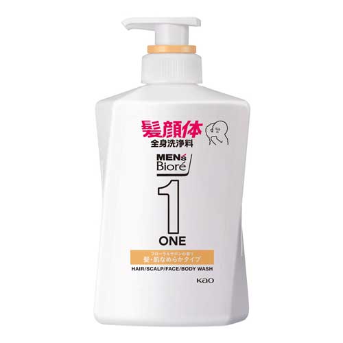 맨즈 비오레 ONE 올인원 헤어 바디 스무스 타입 480ml