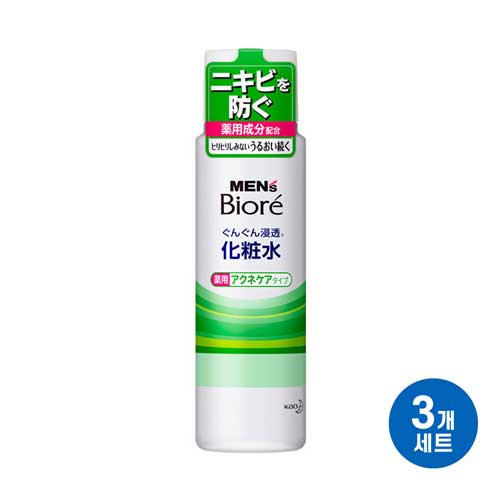 맨즈 비오레 약용 스킨 피부트러블 케어 타입 180ml3개세트